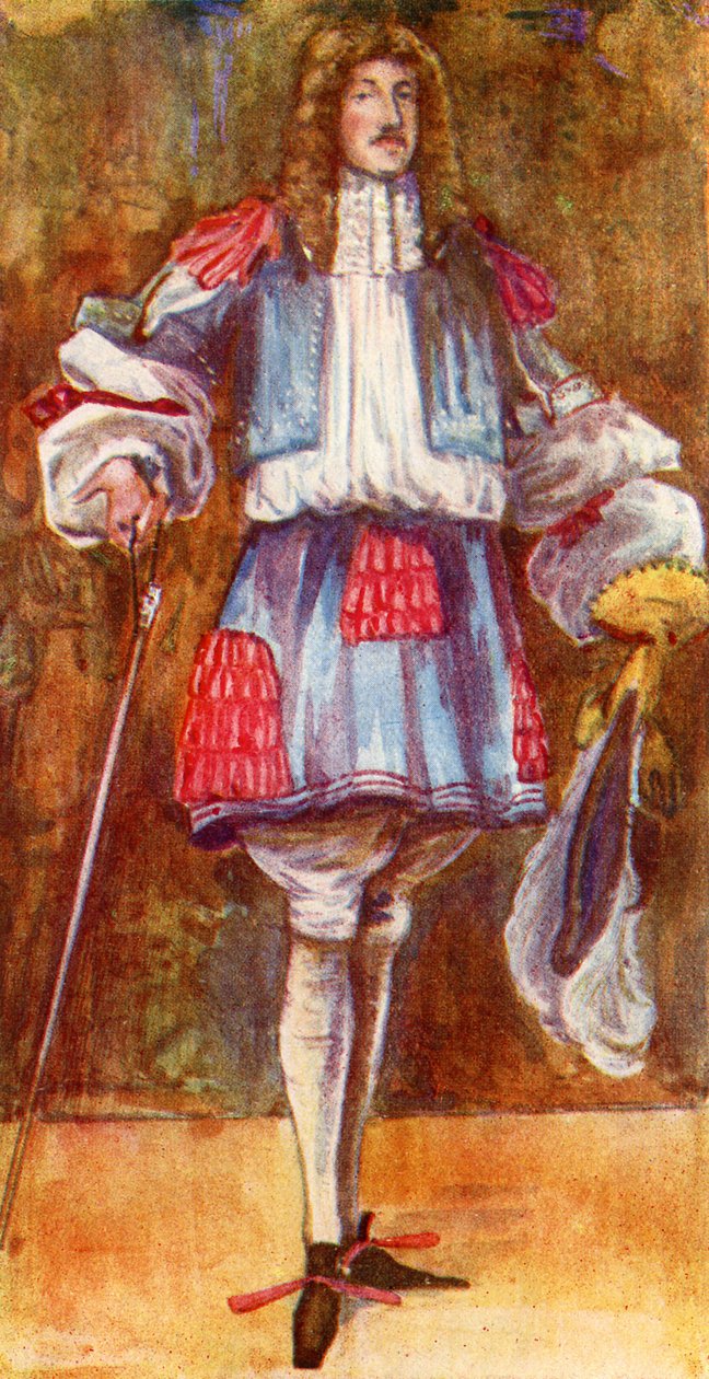 Mansdräkt under Karl II:s regeringstid (1660-1685) av Dion Clayton Calthrop