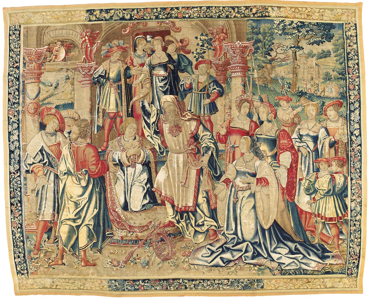 Fransk-flamsk biblisk gobeläng, ca 1510-30 av Flemish School