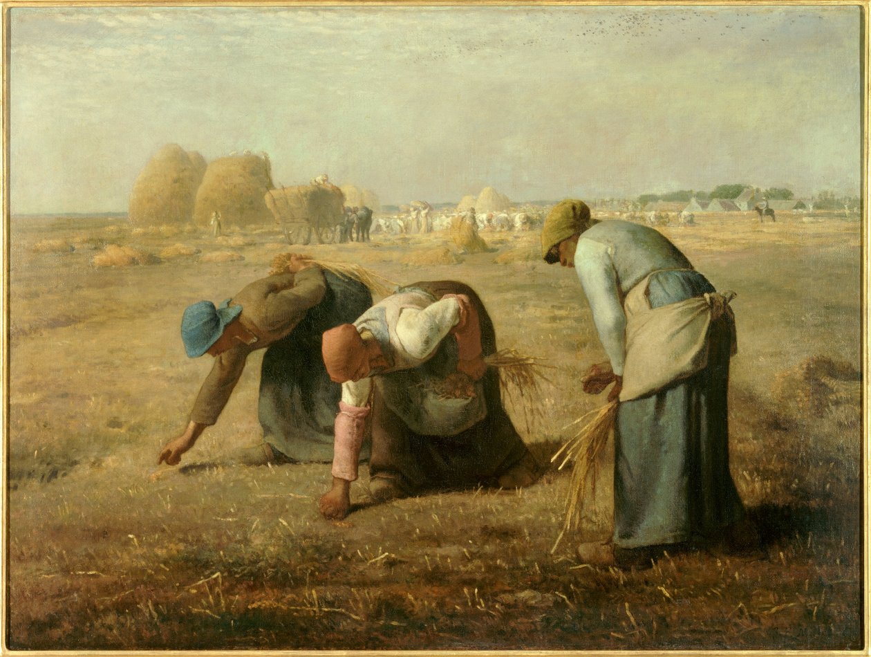 Plockarna. Målning av Jean Francois Millet (1814 - 1875) av Jean Francois Millet