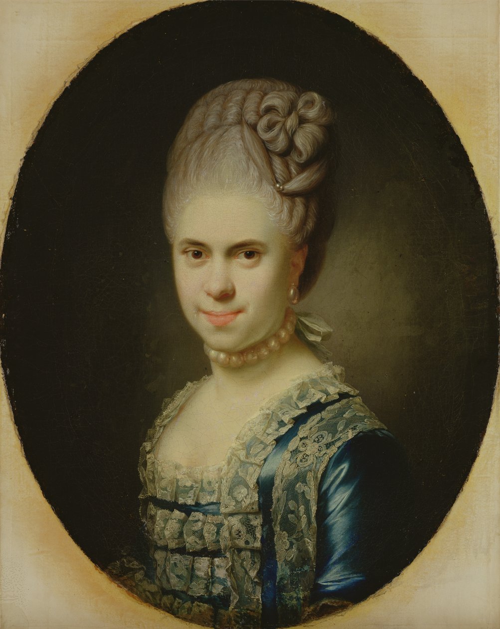 Porträtt av Dorothea Maria Lienau, 1772 (se 149184 för par) av Jens Juel
