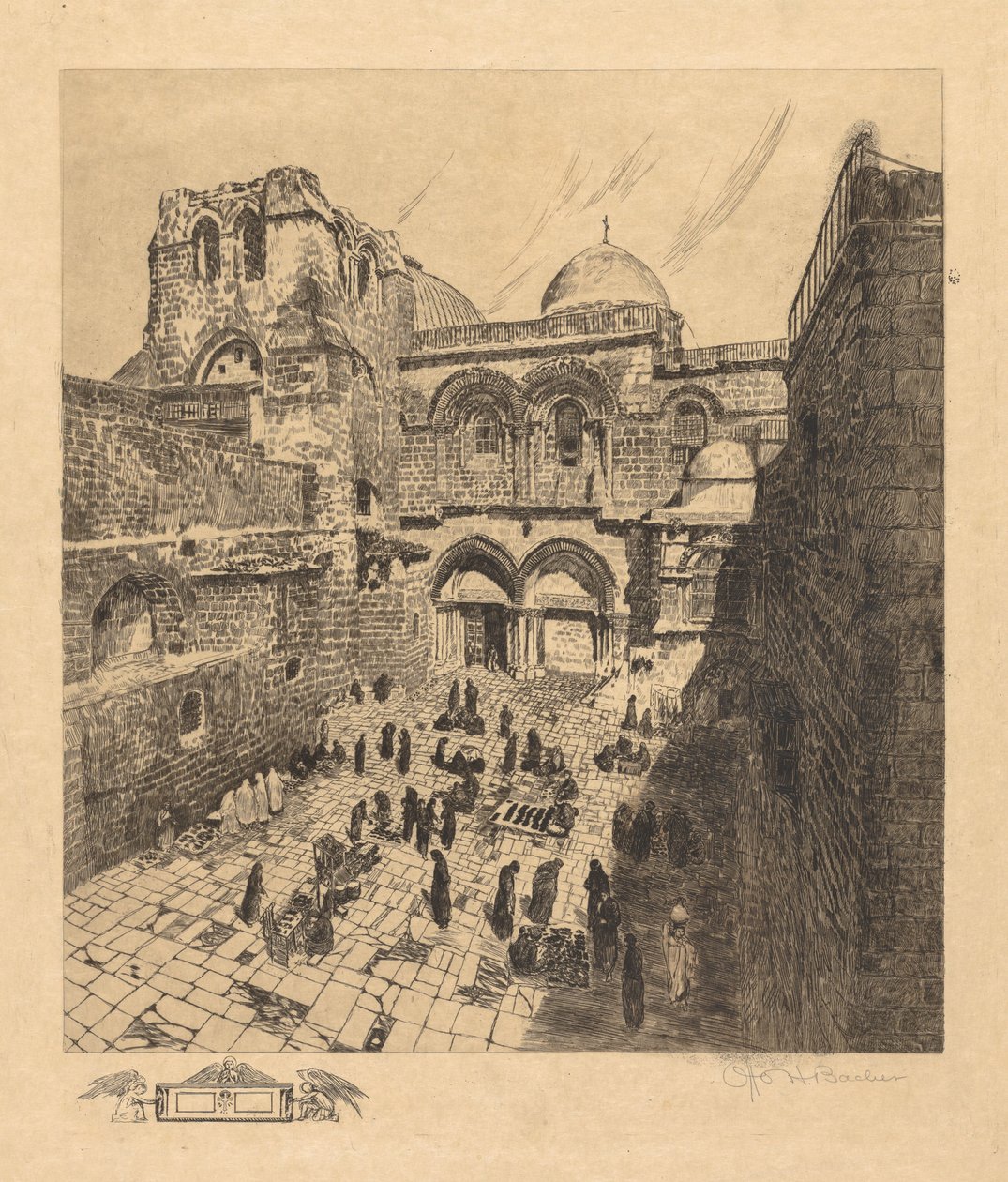 Heliga gravens kyrka, Jerusalem. av Otto H. Bacher