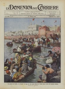 Kriget mellan Italien och Turkiet, flykten till sjöss för invånarna i Tripoli på inbjudan av?