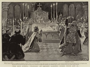 The New Opera, Harold, i Convent Garden, scen från akt II av Alexander Stuart Boyd