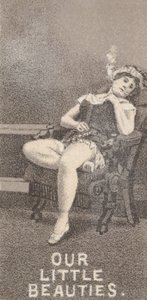 Från Actresses-serien N57 som marknadsför Our Little Beauties Cigarettes för Allen & Ginte..., 1890.