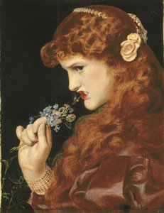 Kärlekens skugga, ca 1867 av Anthony Frederick Augustus Sandys