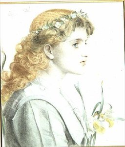 maj 1902 (färgpenna) (en av 4) av Anthony Frederick Augustus Sandys