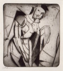 Figur i glas av Arthur B. Davies