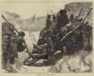 Utes på marsch