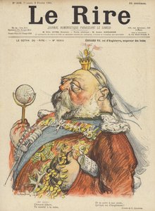 Kung Edward VII av England, Illustration för Le Rire