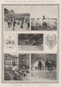 Värmeböljan i New York, scener i staden och vid havet