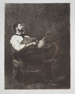 Gitarrspelare, 1861. av François Bonvin