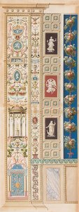 Pilaster Loggia XIII (prydnad med ett tempel av Diana i mitten)