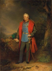 Fältmarskalk greve Johann Joseph Wenzel Radetzky av Radetz, porträtt i helfigur
