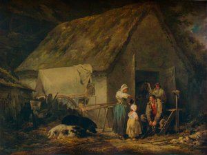 Morgon, Higglers som förbereder sig för marknaden, 1791 av George Morland