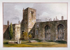 Utsikt över Savoy Chapel, Savoy Palace, Westminster, 1819 av George Shepherd