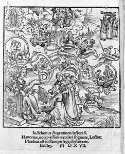 The Liberal Arts: the Trivium and the Quadrivium - i "" Margarita Philosophica"" av Gregor Reisch (1467-1525). Bal
