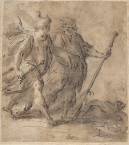 Tobias och ängeln av Hans von Aachen