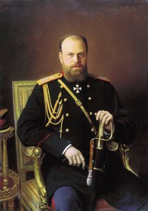Porträtt av kejsar Alexander III, 1886