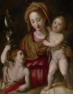 Madonna och barn med den unge Johannes döparen, c.1575