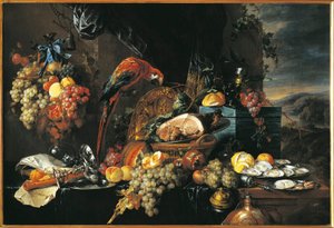 Stilleben (olja på duk) av Jan Davidsz de Heem