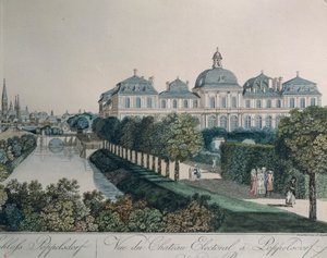 Prinskurfurstpalatset i Poppelsdorf, nära Bonn, av Johann Ziegler