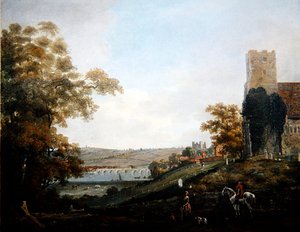 Rochester från Banks of the Medway