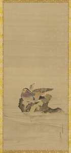 Mandarinänder, Edo-period, 1700-tal. av Maruyama Okyo