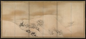 Vinterdagen, 1784. av Maruyama Okyo