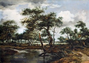 A Pond in the Forest, 1668 (olja på ekpanel)