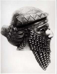 Huvud av Sargon I (ca 2334-2279 f.Kr.) 2400-2200 f.Kr. (koppar) (se även 189592) av Mesopotamian