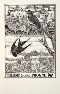 Philomel och Progne, från Fontaine Fables, pub. 1905