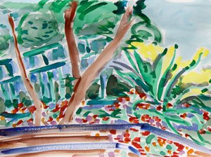 Vårblommor, 2021 (akvarell på papper)