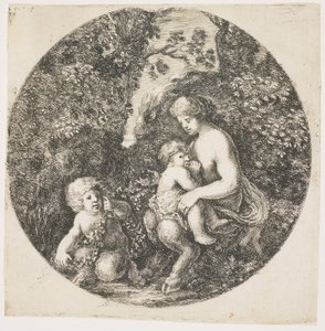 Satyrens fru, 1656 av Stefano della Bella