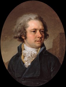 Porträtt av arkitekten Adam Menelaws 1753-1831, tidigt 1790-tal av Vladimir Lukich Borovikovsky