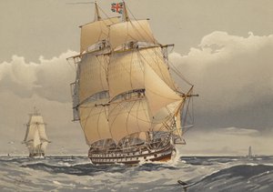 A 74-gun ship of the line, about 1794 