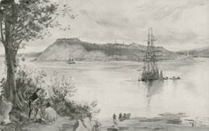 Utsikt över Quebecs stad och fästning. ÅR 1759