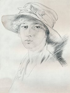 Porträttstudie med blyerts, 1900-talet 1932