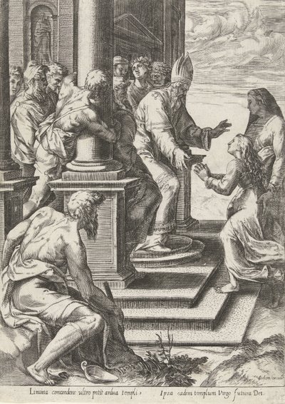 Presentation av Maria i templet av Anonymous