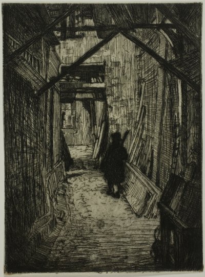 Passageway, Rouen av Donald Shaw MacLaughlan