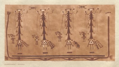 Portfölj I, plansch 39: Alhkidókihi-Navaho av Edward S. Curtis