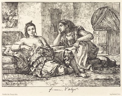 Kvinnor från Alger av Eugène Delacroix