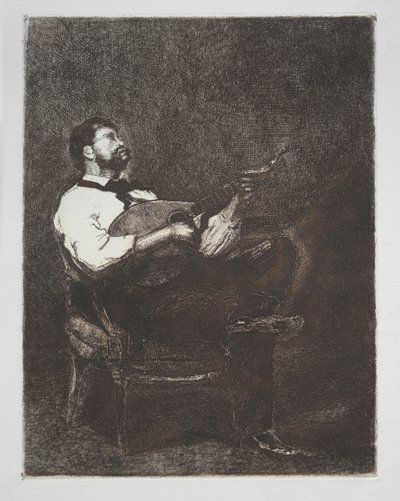 Gitarrspelare av François Bonvin