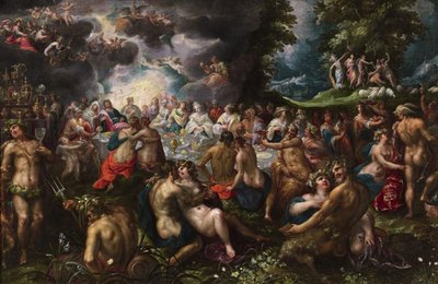 Gillis-van-Valckenborch-THE-MARRIAGE-OF-PELEUS-AND-THETIS av Gillis van Valckenborch