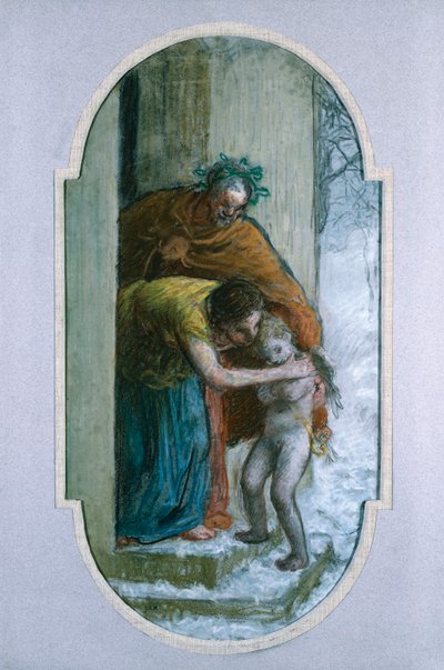 Vinter, ca 1864 av Jean Francois Millet