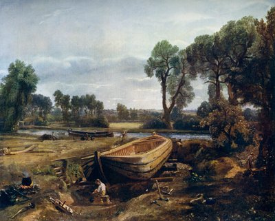 Båtbyggnad nära Flatford Mill, 1815, 1912. av John Constable