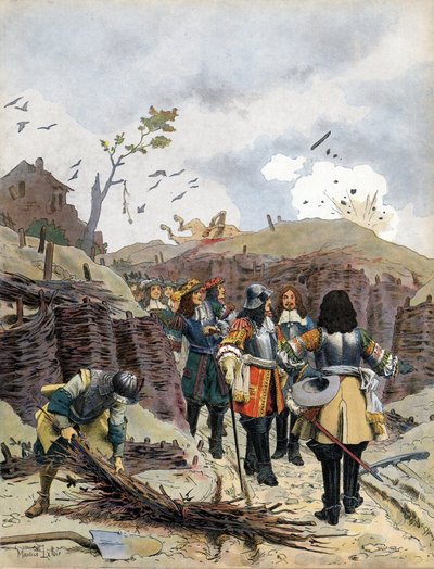 Ludvig XIV, känd som Le Roi-Soleil (Kung Soleil eller Ludvig den Store av Maurice Leloir