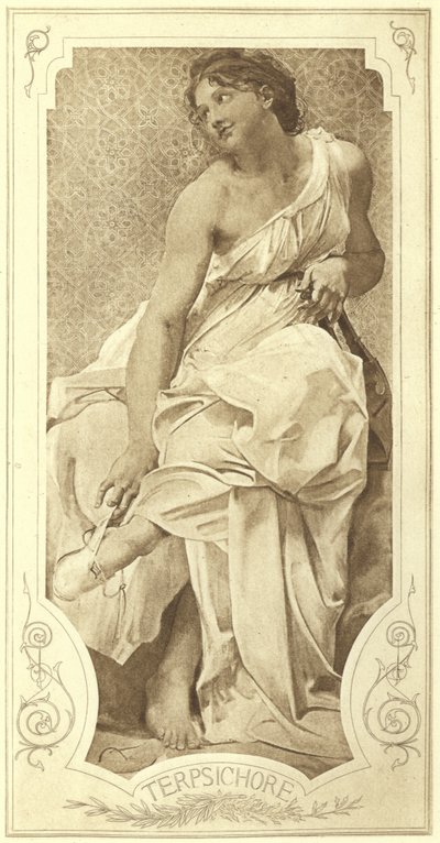 Terpsichore, Muse of the Choral Dance (fotogravyr) av Paul Baudry