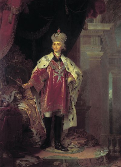 Porträtt av Paul I, 1800 av Vladimir Lukich Borovikovsky